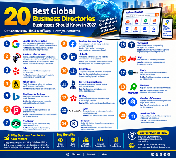 20 Best Global Business Directories Businesses Should Know in 2027